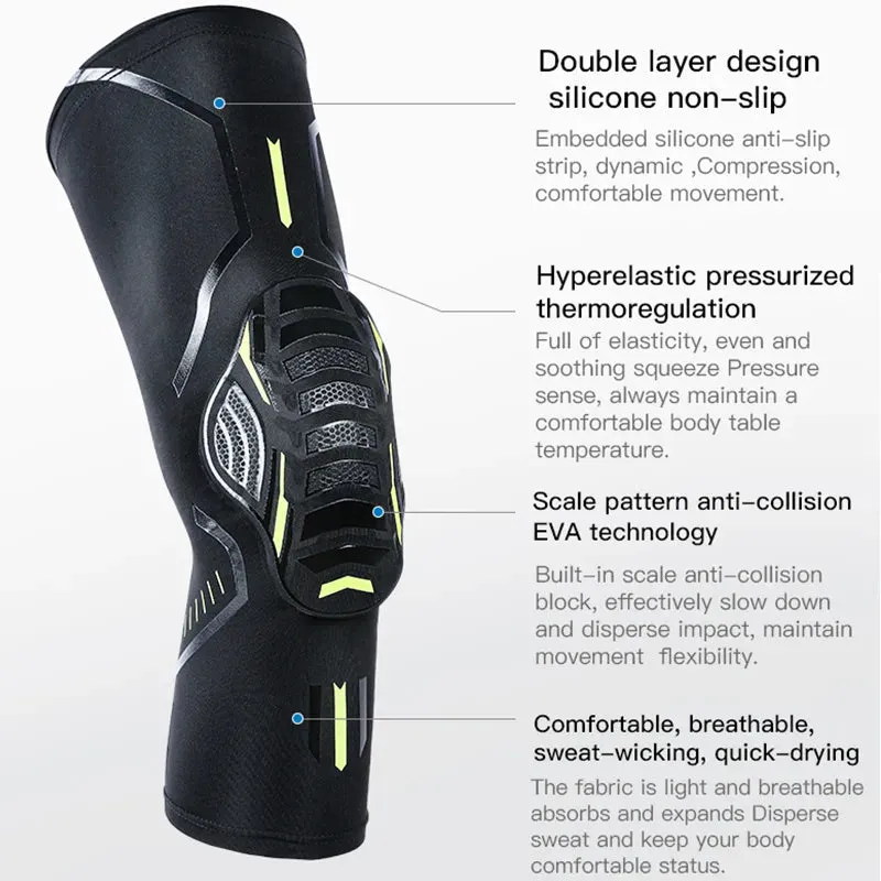 1Pc Knee Brace Compression Knee Support Shockproof Knee Pads Knee Sleeve for Running Arthritis Joint Pain Relief Men Women
