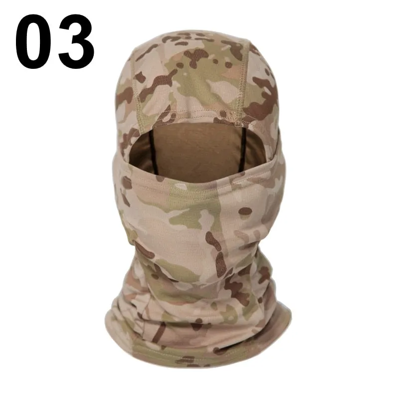 20 Color Tactical Balaclava Skiing Bandana Full Face Neck Scarf Head Outdoor Hunting Hiking Army Military Bike Cycling Scarf