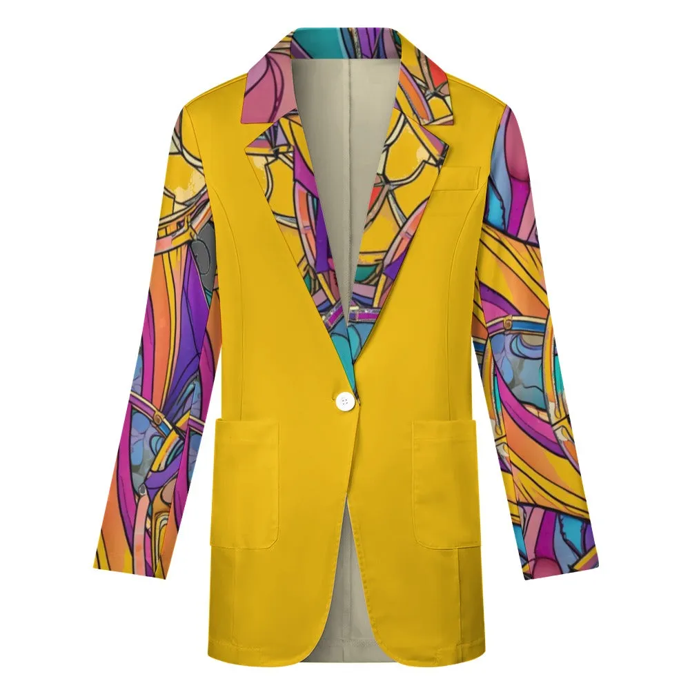 Abstract Urbania Women's Casual Suit Jacket