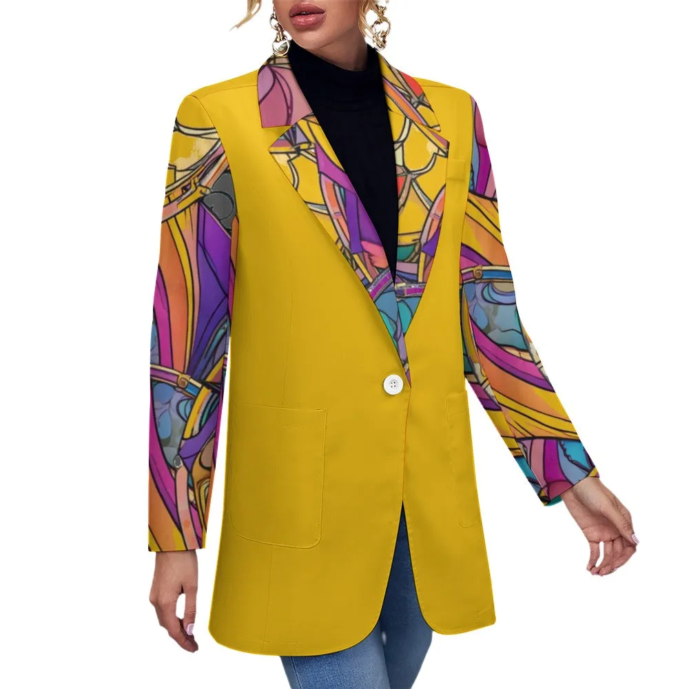 Abstract Urbania Women's Casual Suit Jacket