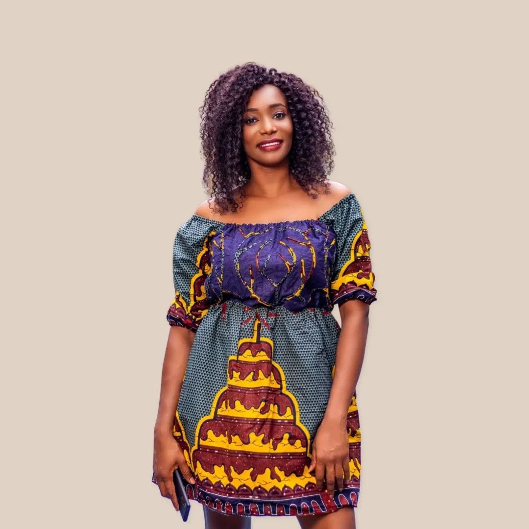 African Print summer Dress