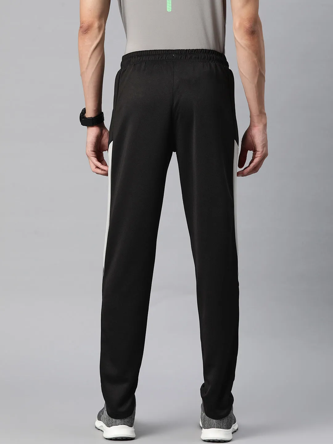Alcis Men Self Design Slim-Fit Track Pants