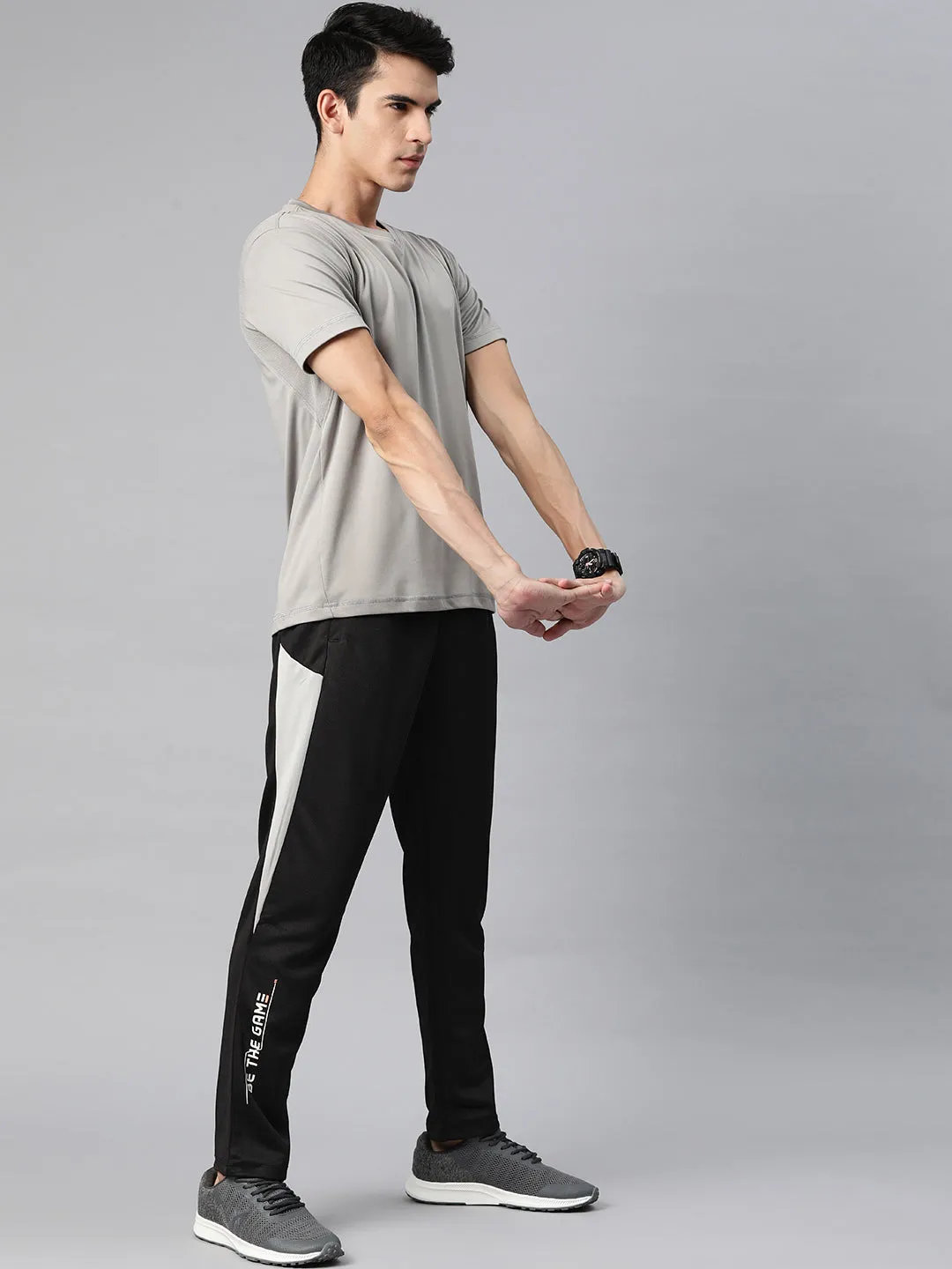 Alcis Men Self Design Slim-Fit Track Pants