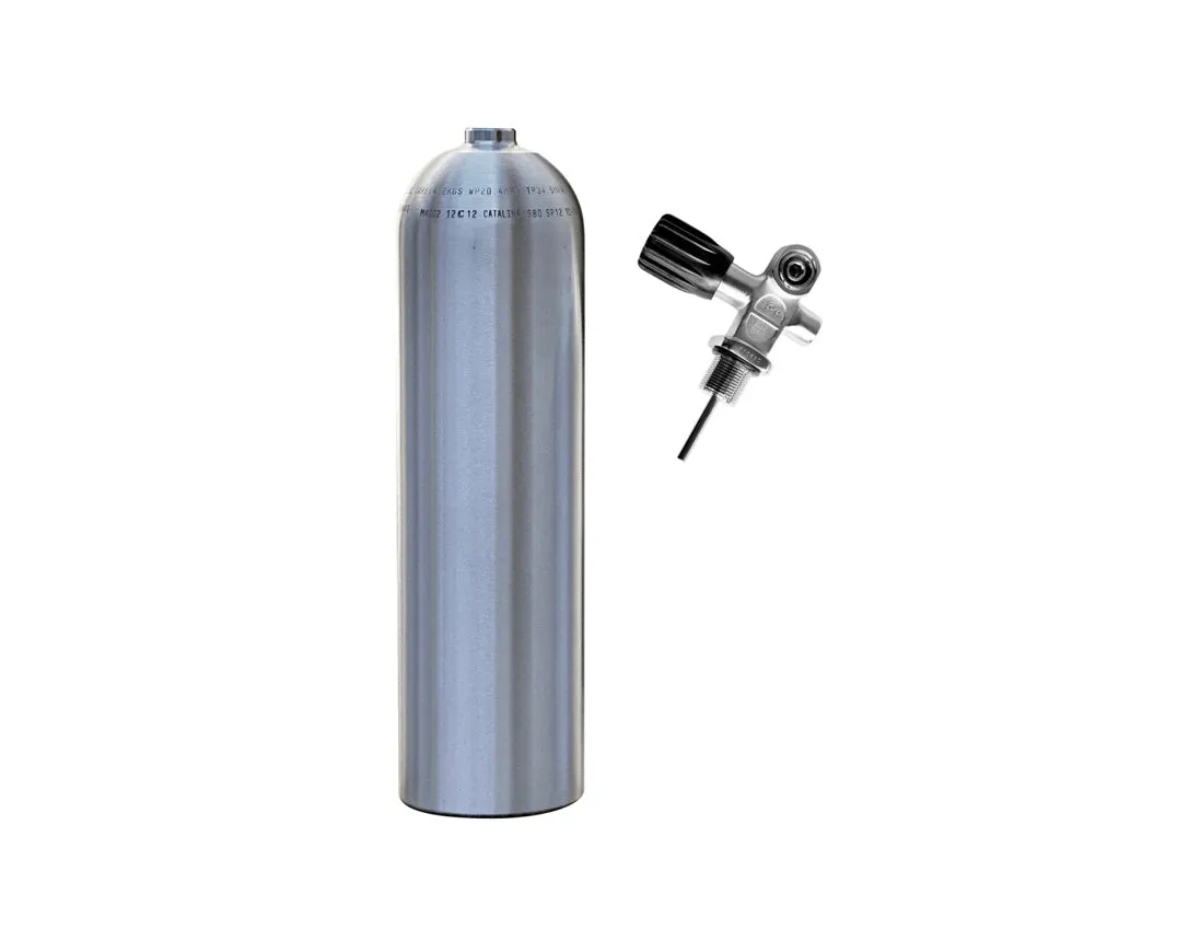 Aluminium Tank C-80 11.1 ltr (Din or K Valve)
