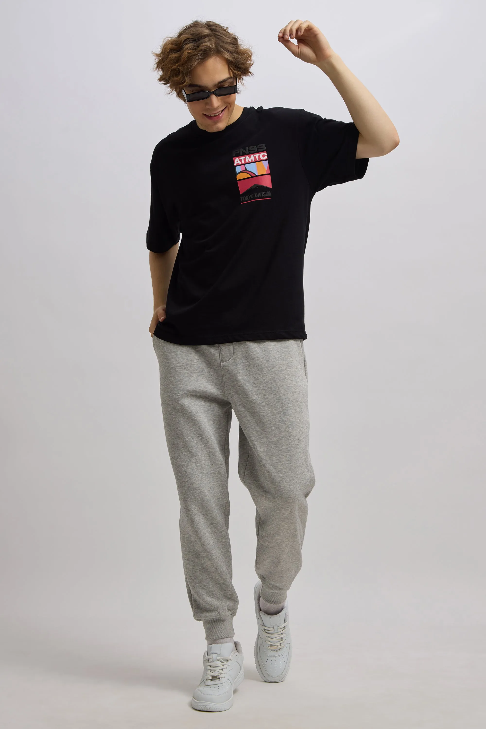Amias - Track Suit With Cuff - Gray Melange