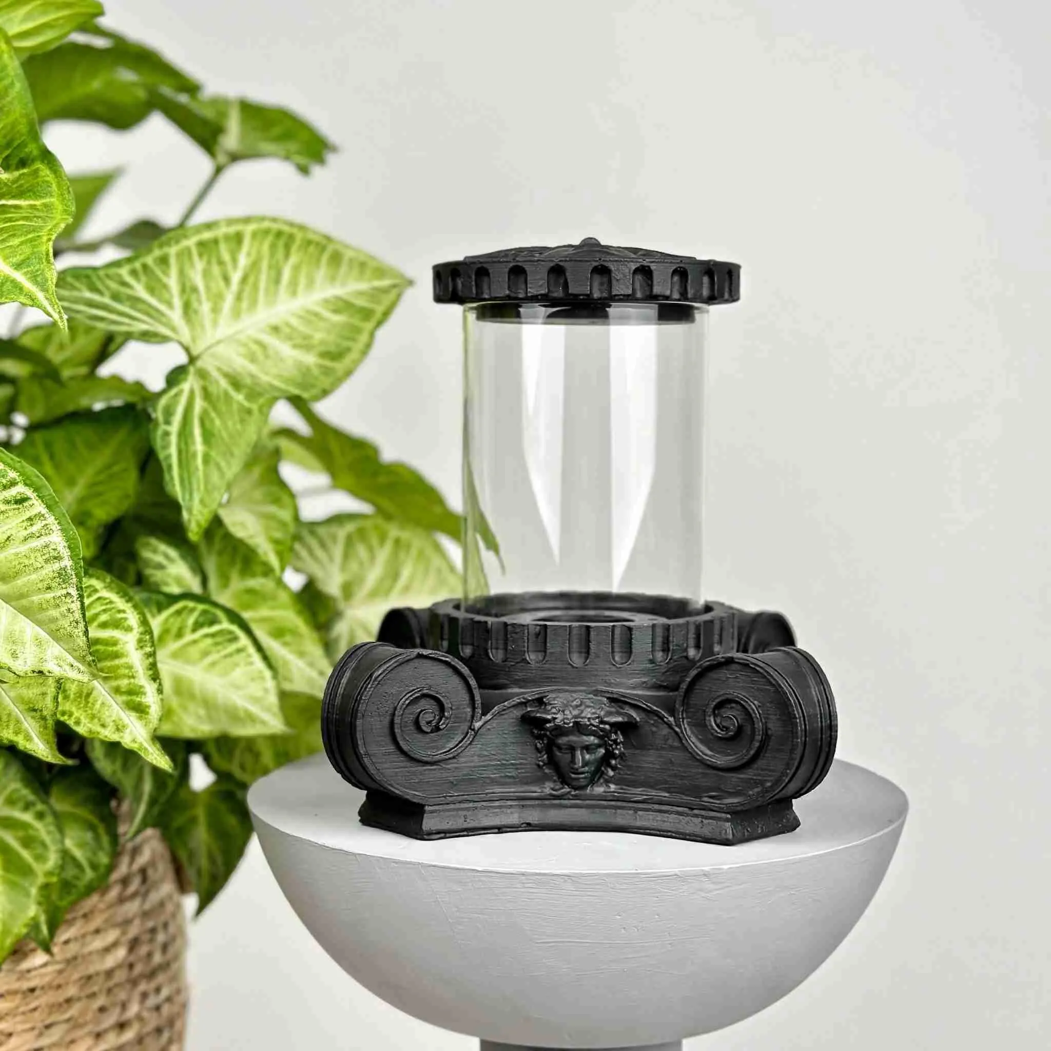 Ancient Column Bioethanol Fireplace