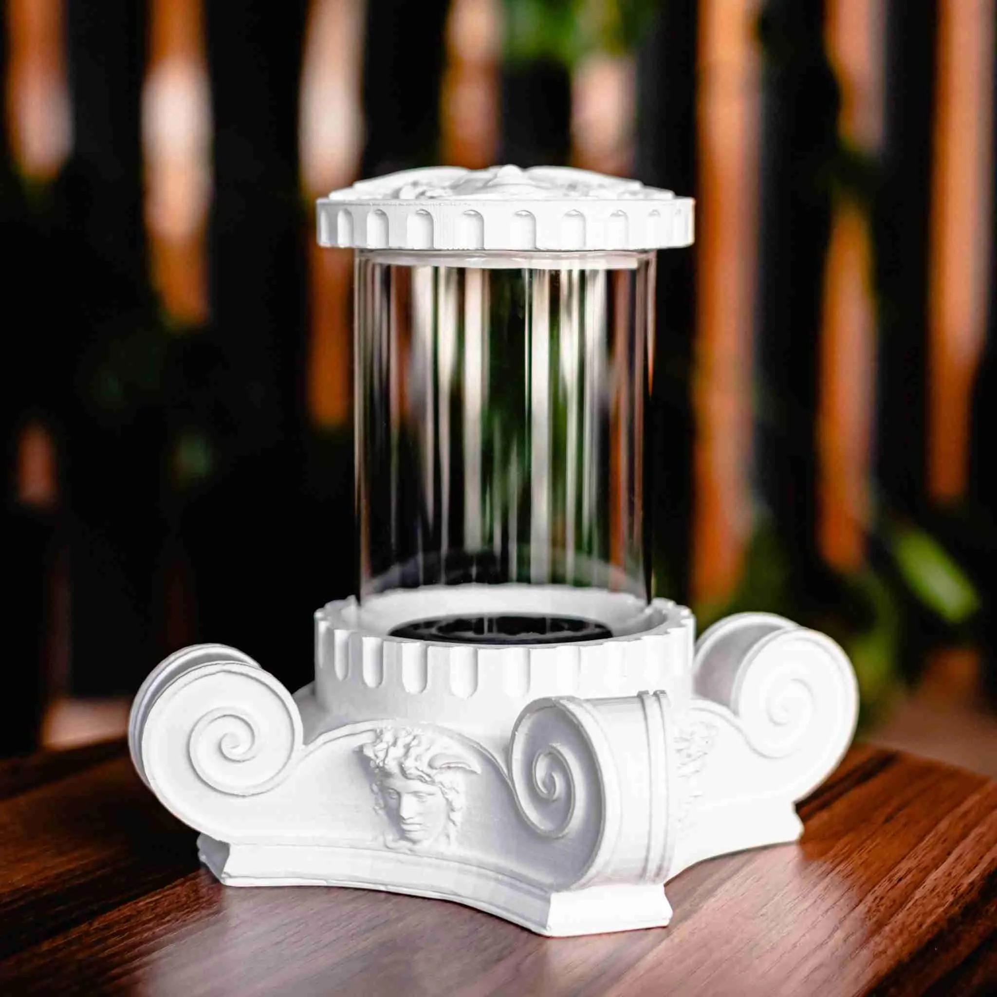 Ancient Column Bioethanol Fireplace