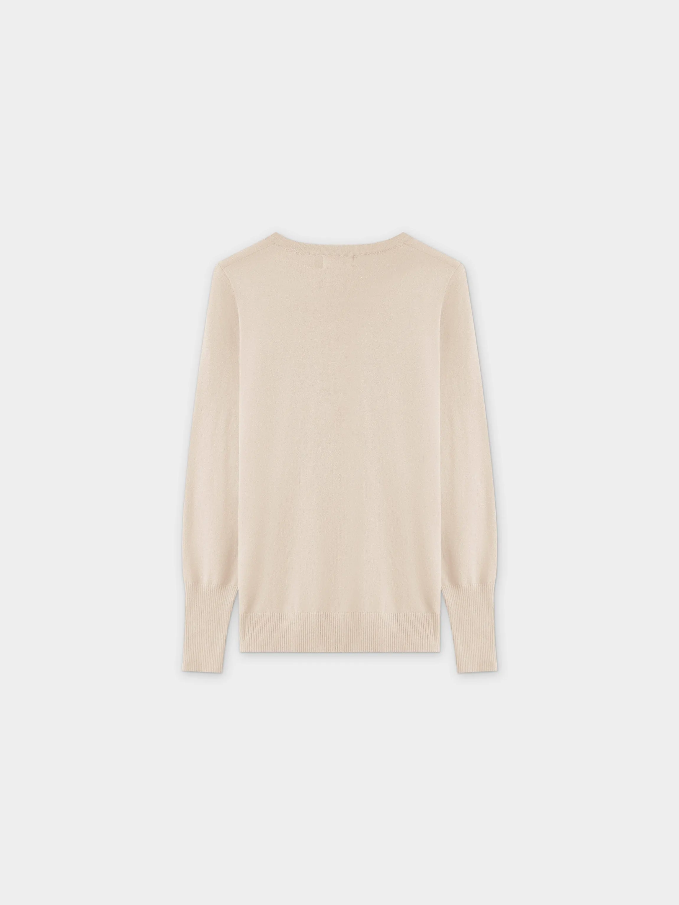 Basic Crew Sweater LS-Ivory