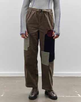 Brain Dead Patchwork Cord Climber Pant, Asphalt