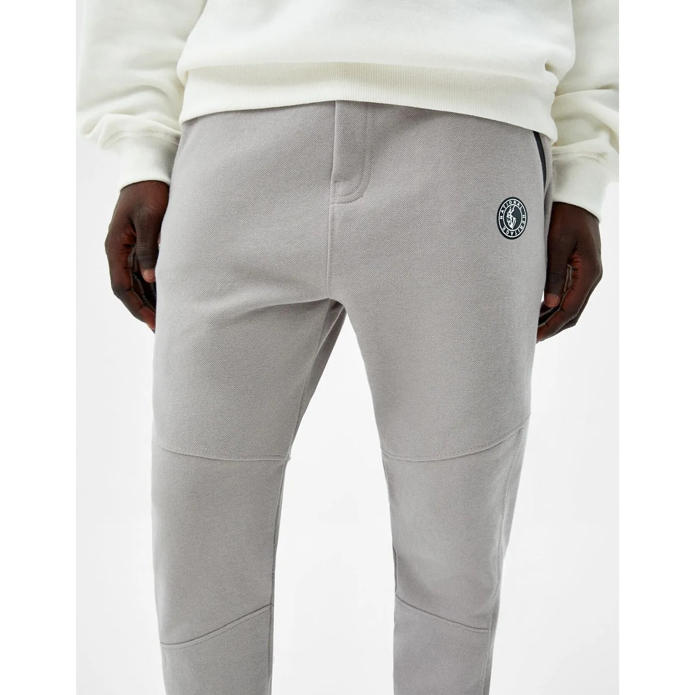 BSK Grey Slim fit piqué joggers
