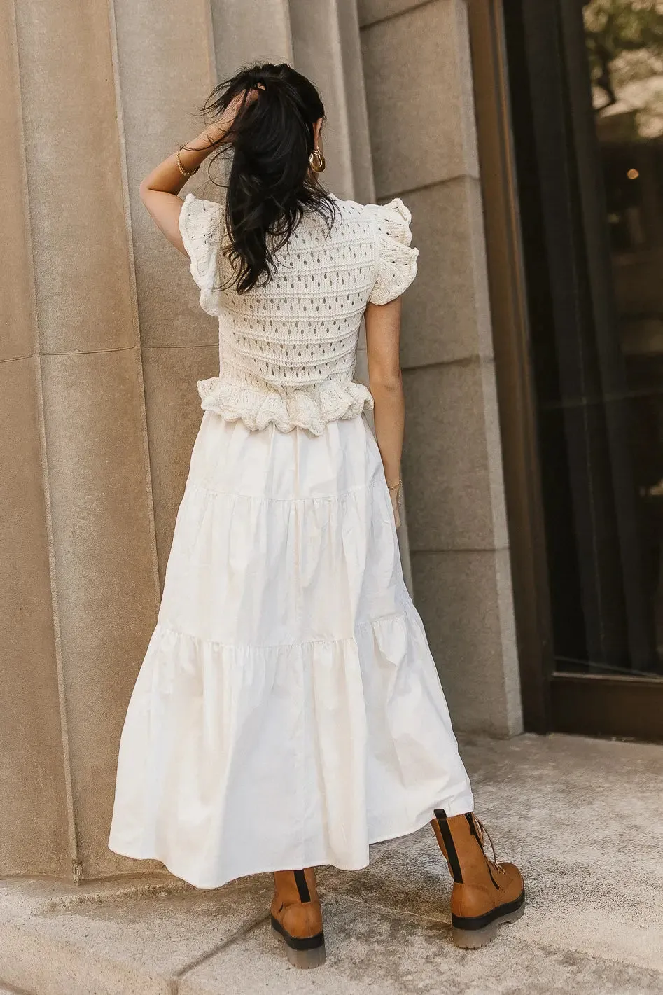 Carey Maxi Dress in Cream - FINAL SALE