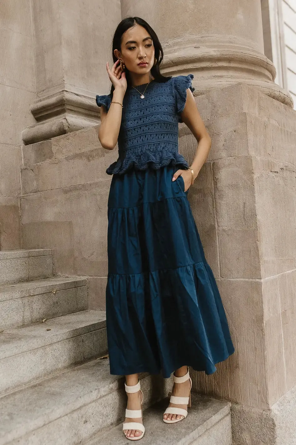 Carey Maxi Dress in Teal - FINAL SALE
