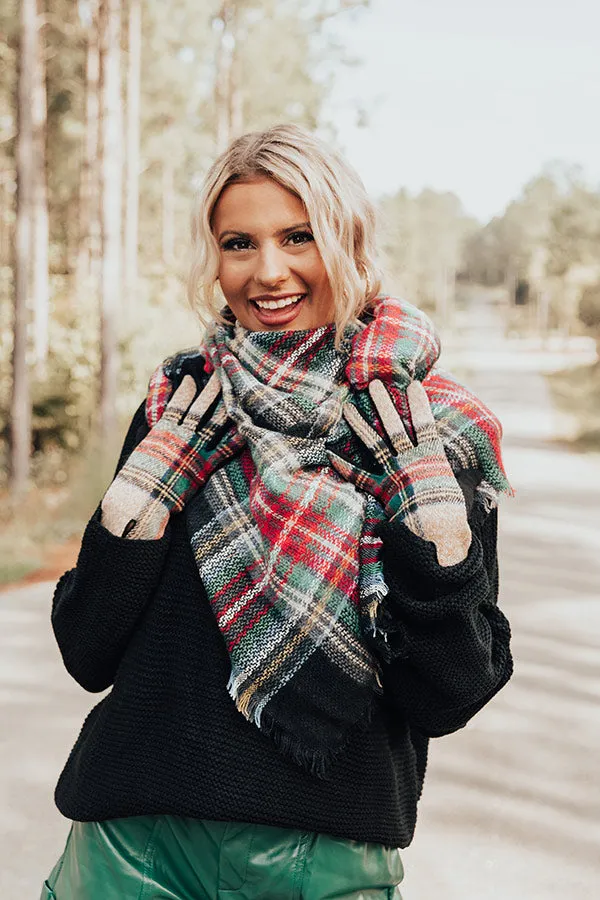 Chilly Situation Plaid Blanket Scarf