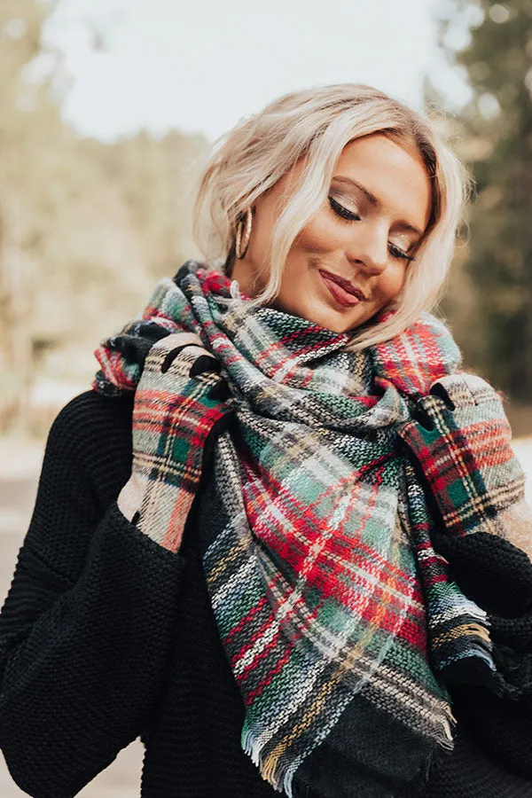 Chilly Situation Plaid Blanket Scarf