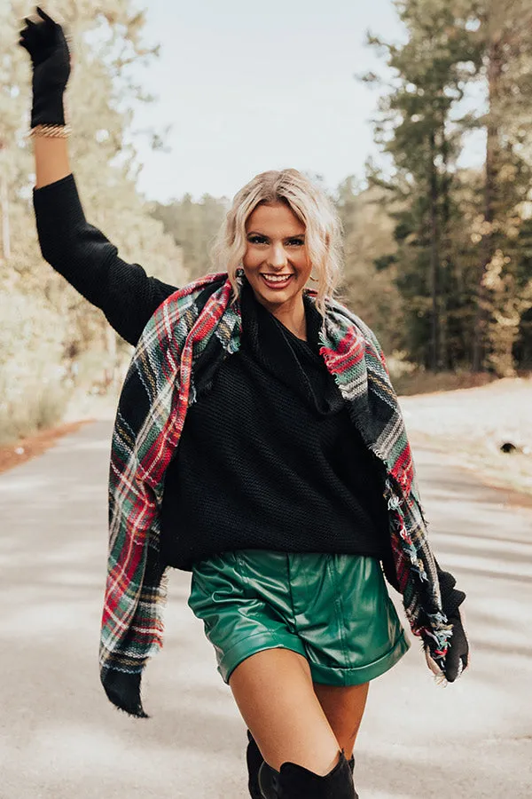 Chilly Situation Plaid Blanket Scarf
