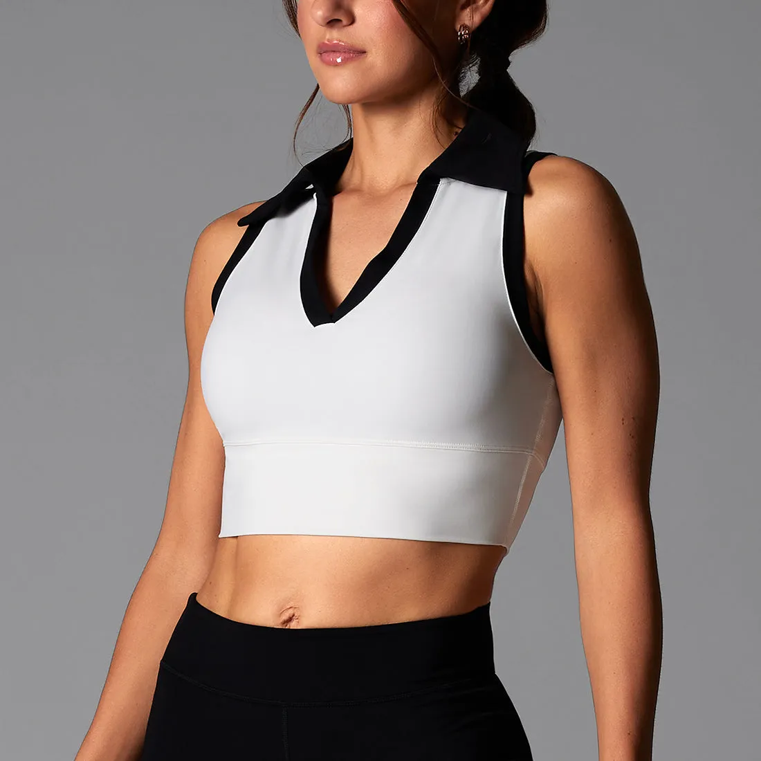 Contrast Polo Tank