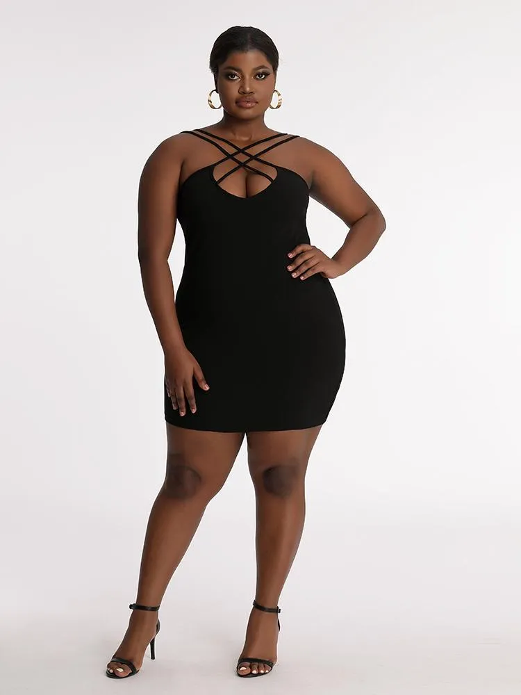 Criss Cross Bodycon Dress