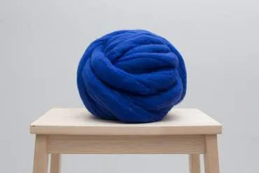DIY Hand Knit Kit, Lap Throw 30x50 in, Merino wool