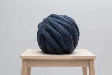 DIY Hand Knit Kit, Lap Throw 30x50 in, Merino wool