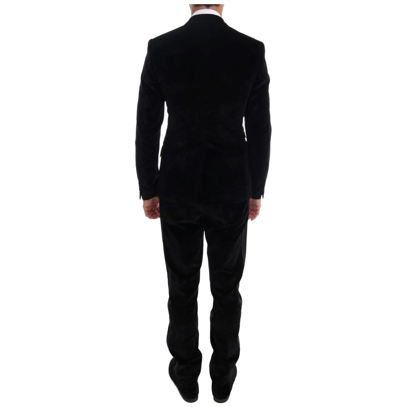 Dolce & Gabbana Elegant Black Slim Fit Three-Piece Suit