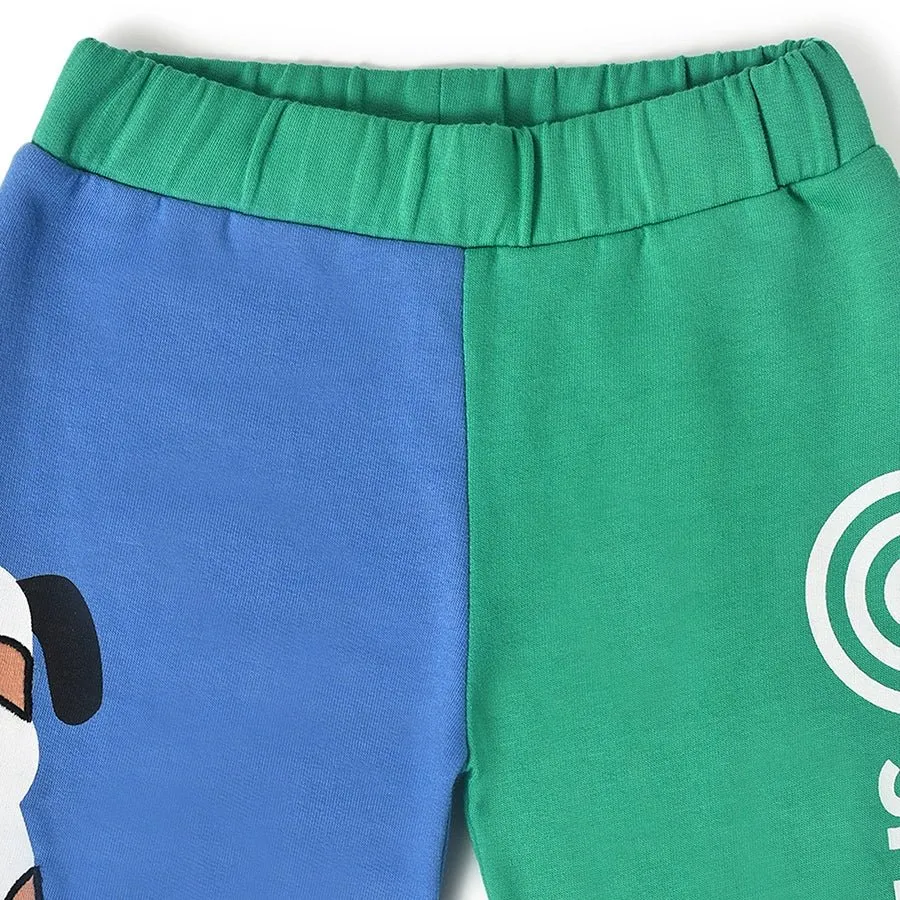 Farm Friends Blue Color Block Sweatshirt & Pajama Set