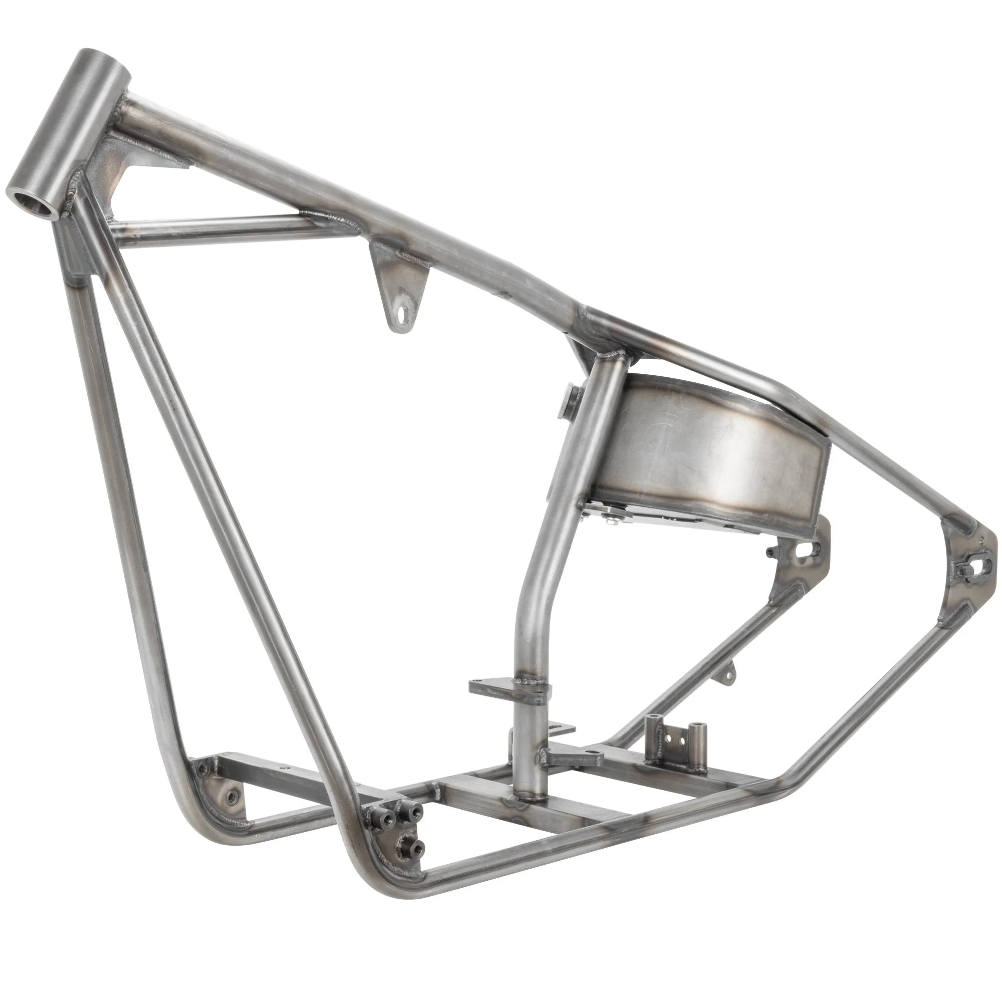 Full Rigid Frame 1936-1999 Harley-Davidson Big Twin 5 Speed - Frisco Tank Mounts - Horseshoe Oil Tank