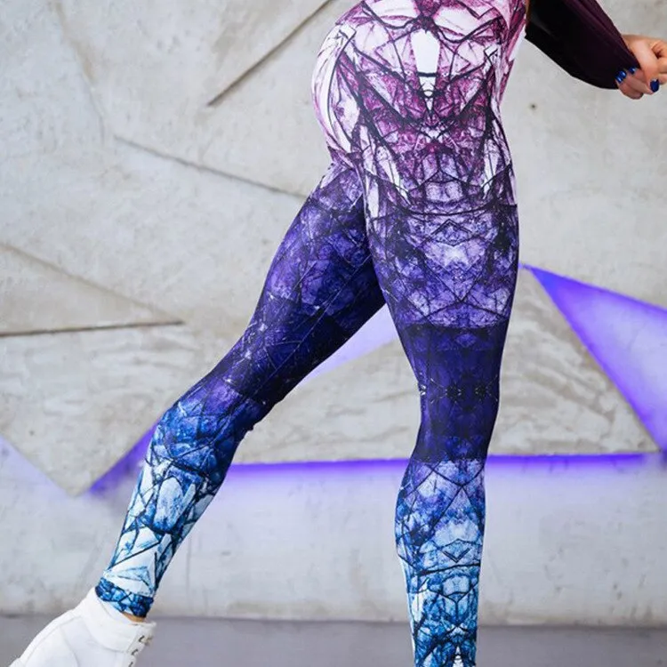 Funki Buys | Pants | Women's Geometric Workout Yoga Pants