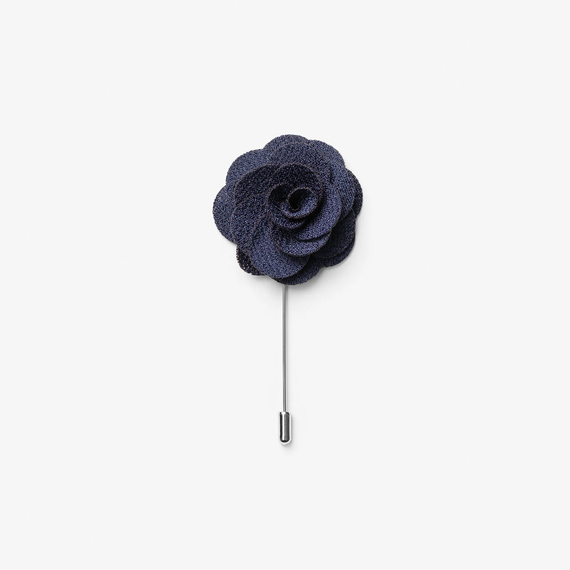 Giftbox Solid Hankie & Lapel Pin Navy
