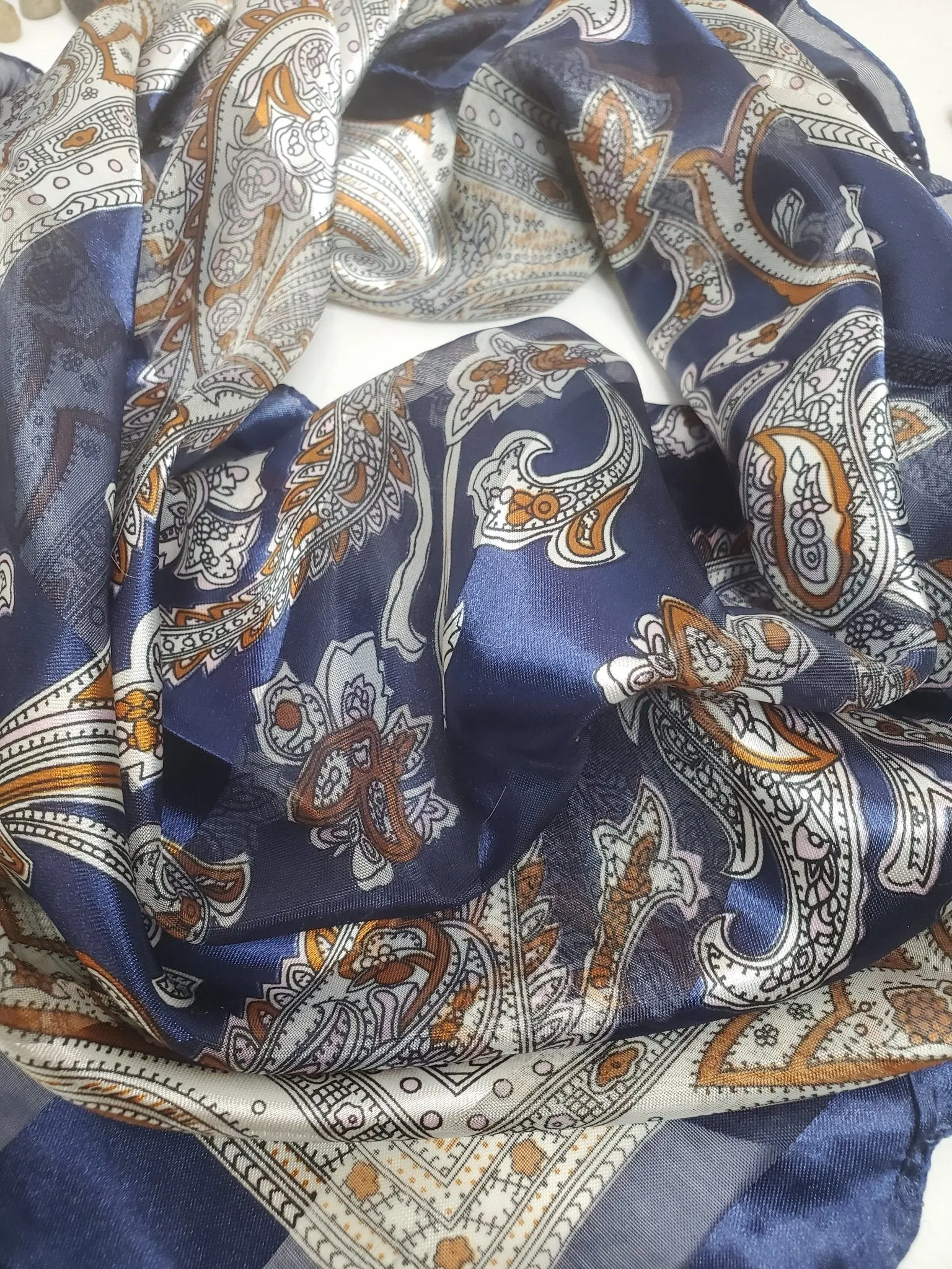 Head Wrap * California Coast "  35" Silk feel Bandana