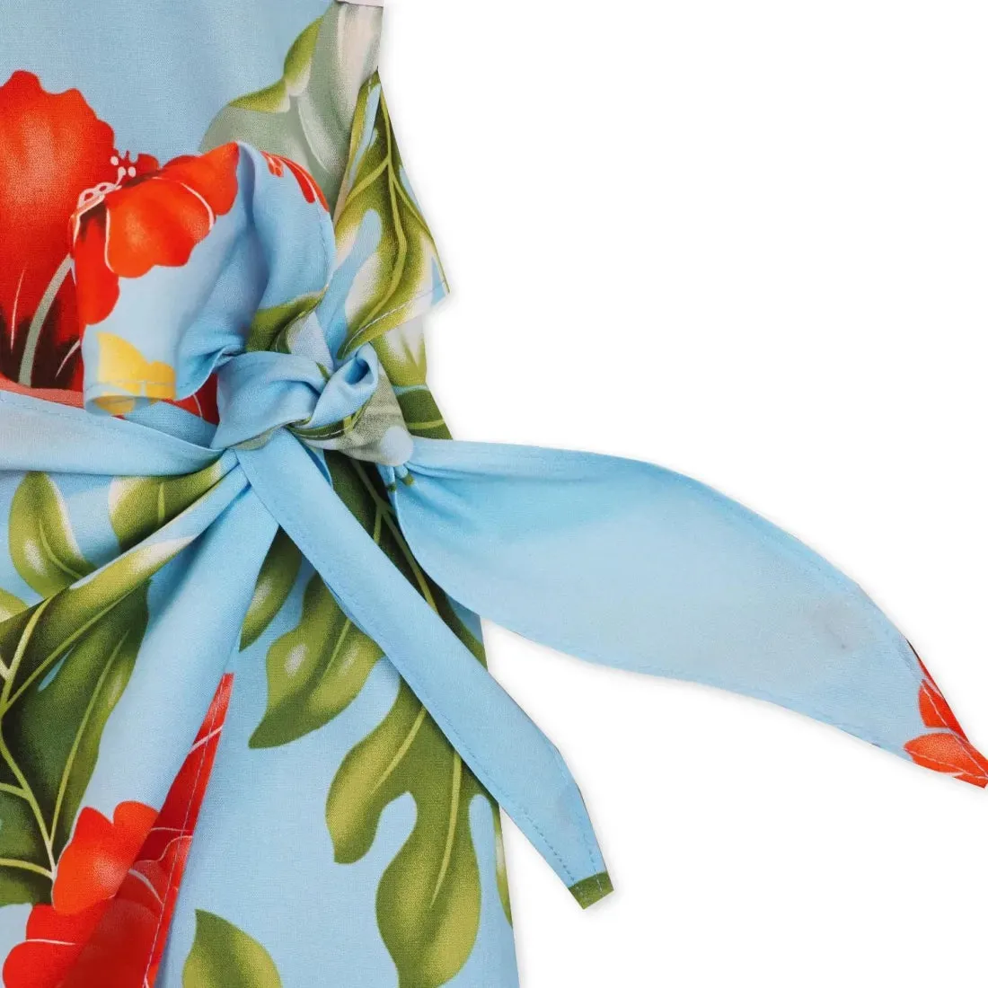 Honeymoon Blue Honi Hawaiian Dress