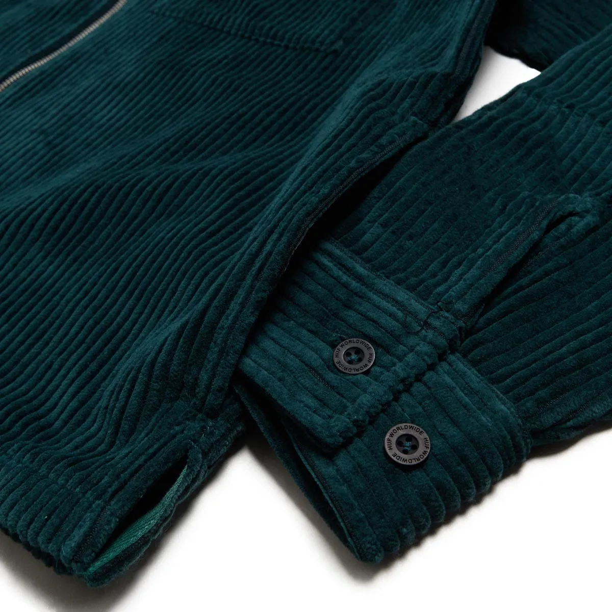 Huf Two Tone Corduroy Zip Shirt Jacket - Sycamore