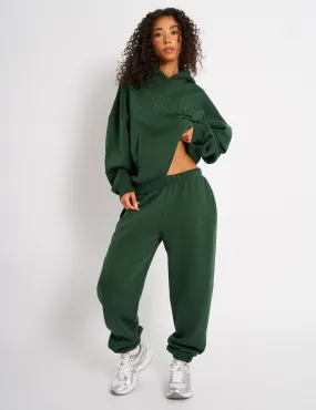 Kaiia Cuffed Joggers Forest Green