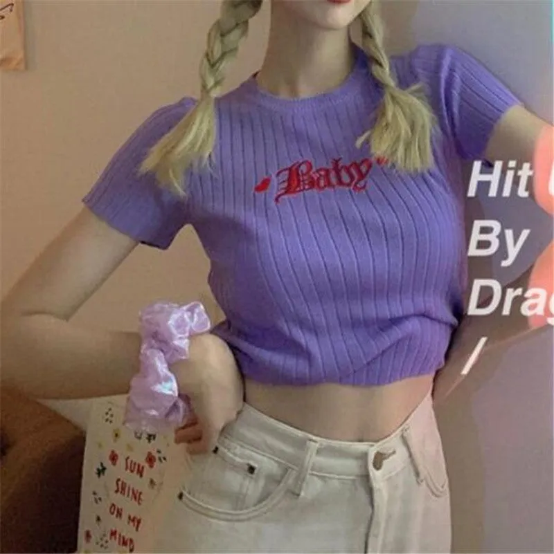 Knit Baby Crop Top