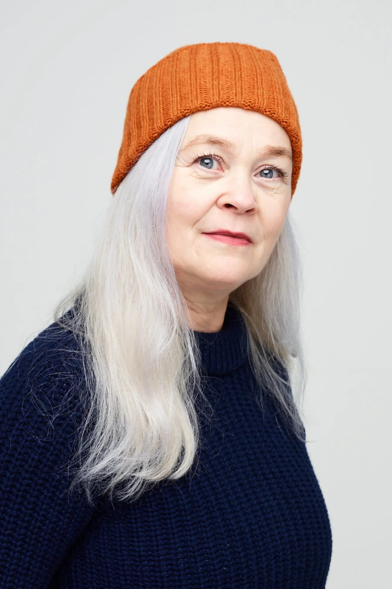 Lambswool Beanie Hat - Rust