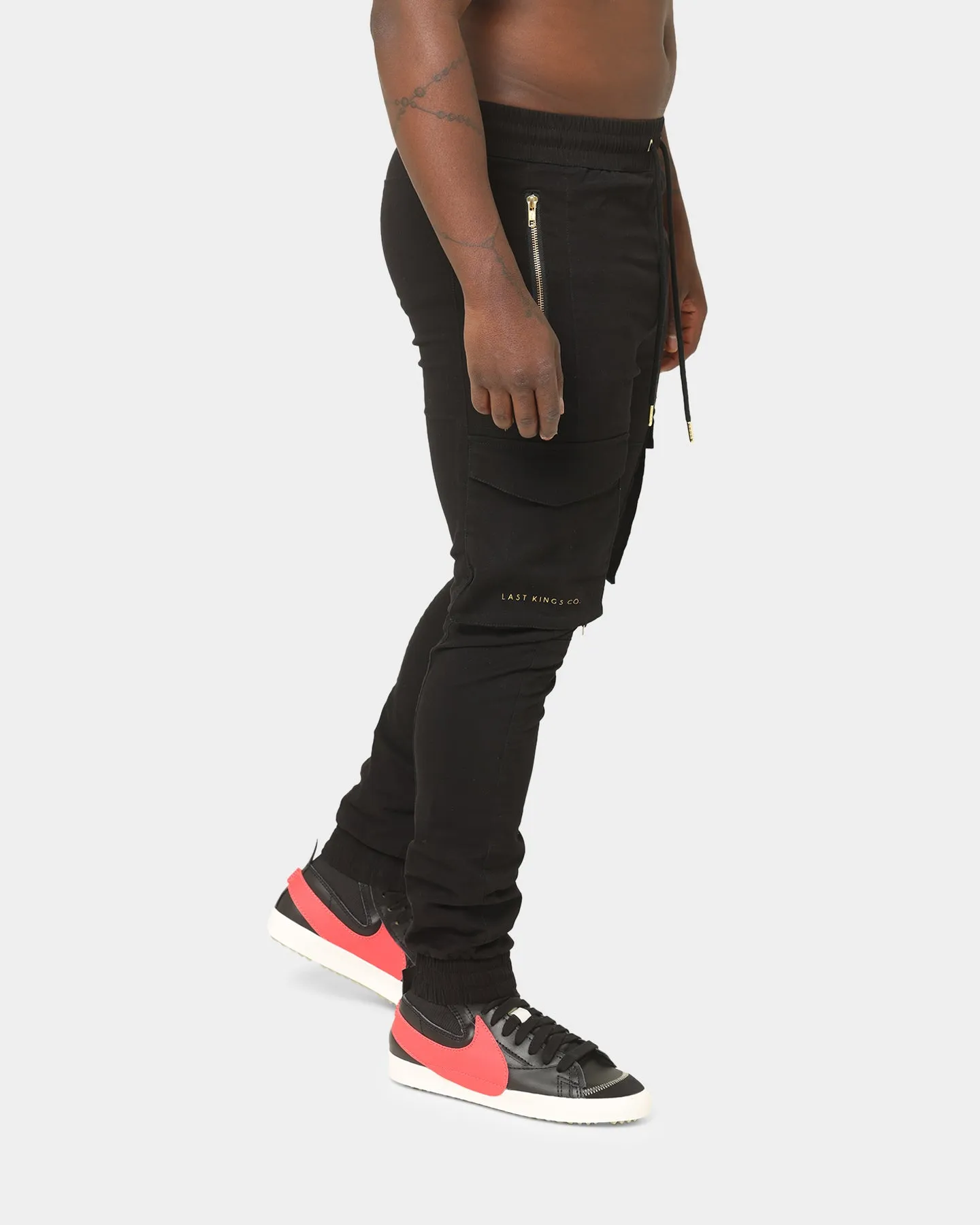 Last Kings Metallic Joggers Black