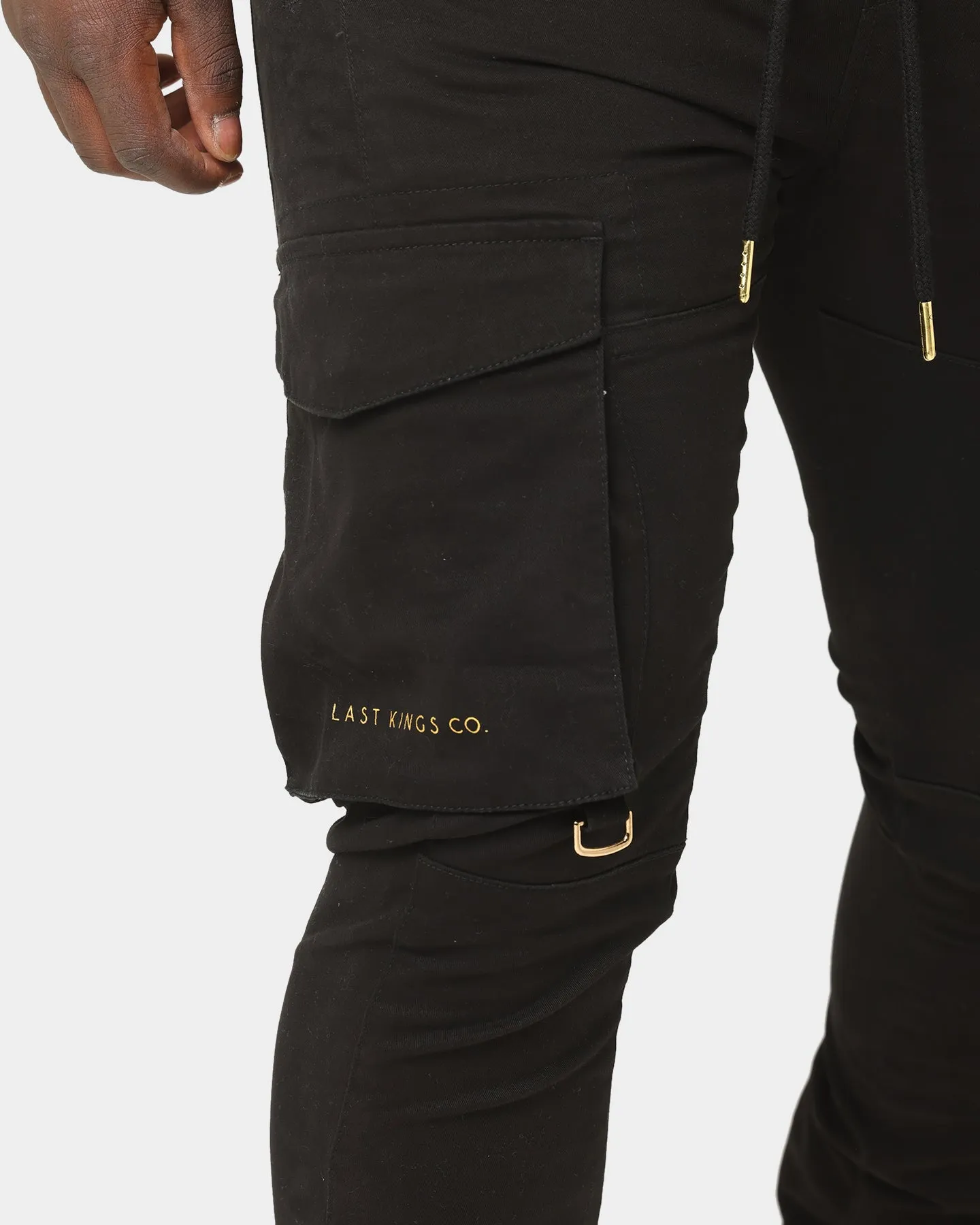 Last Kings Metallic Joggers Black