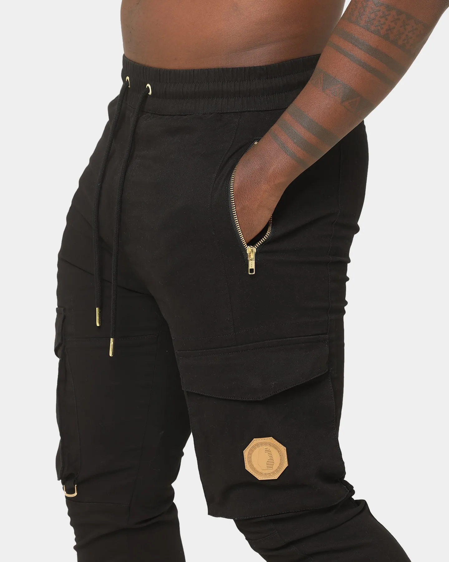 Last Kings Metallic Joggers Black