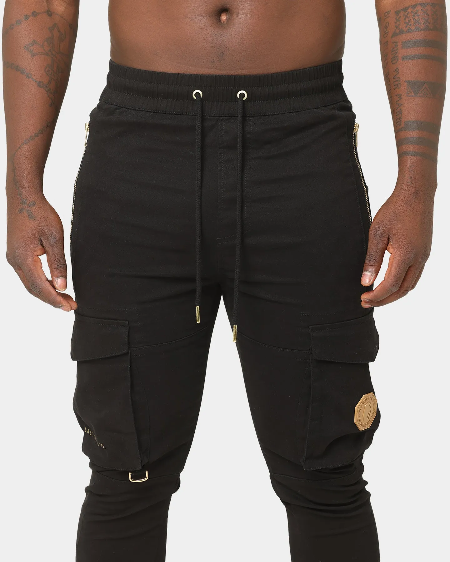 Last Kings Metallic Joggers Black