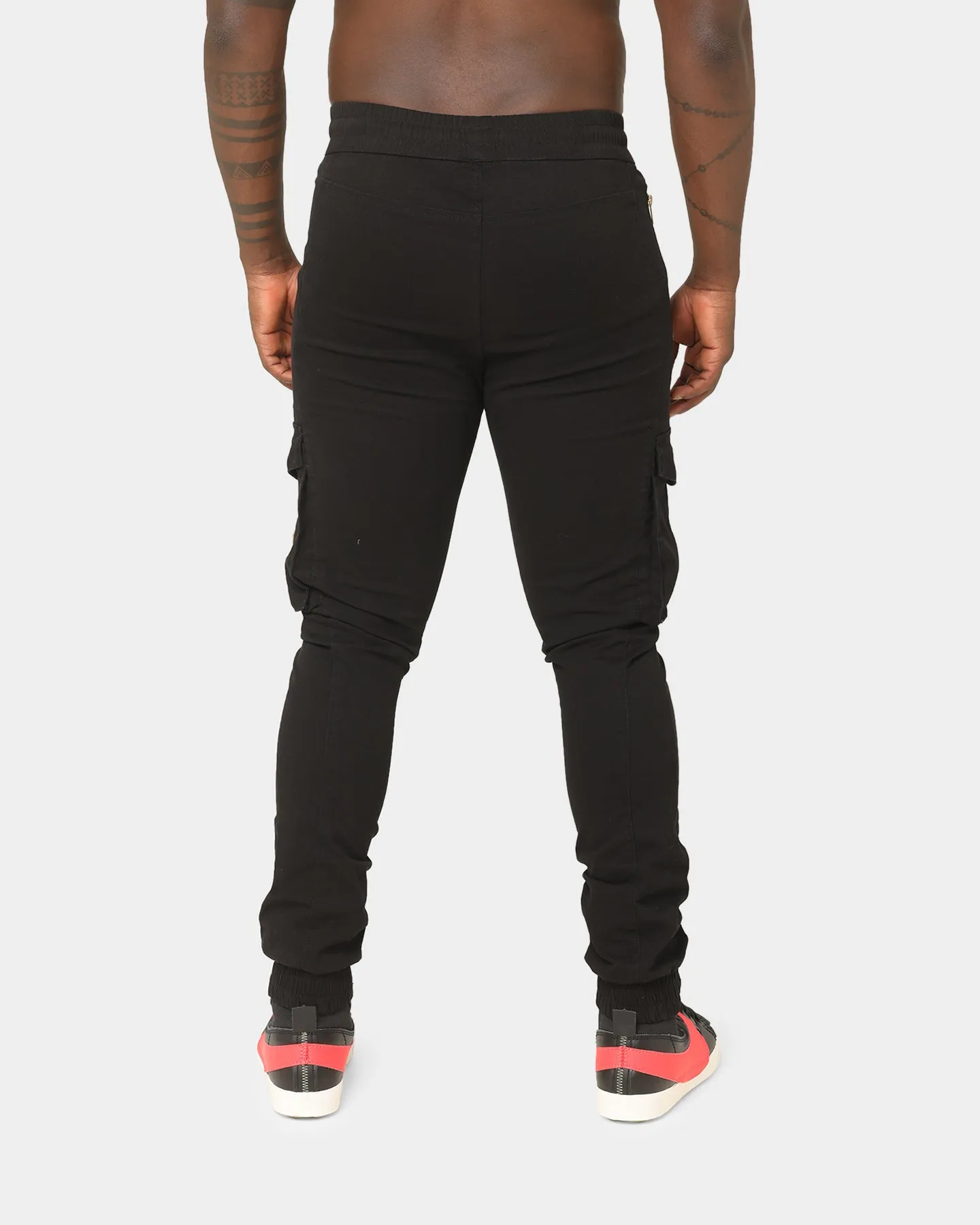 Last Kings Metallic Joggers Black