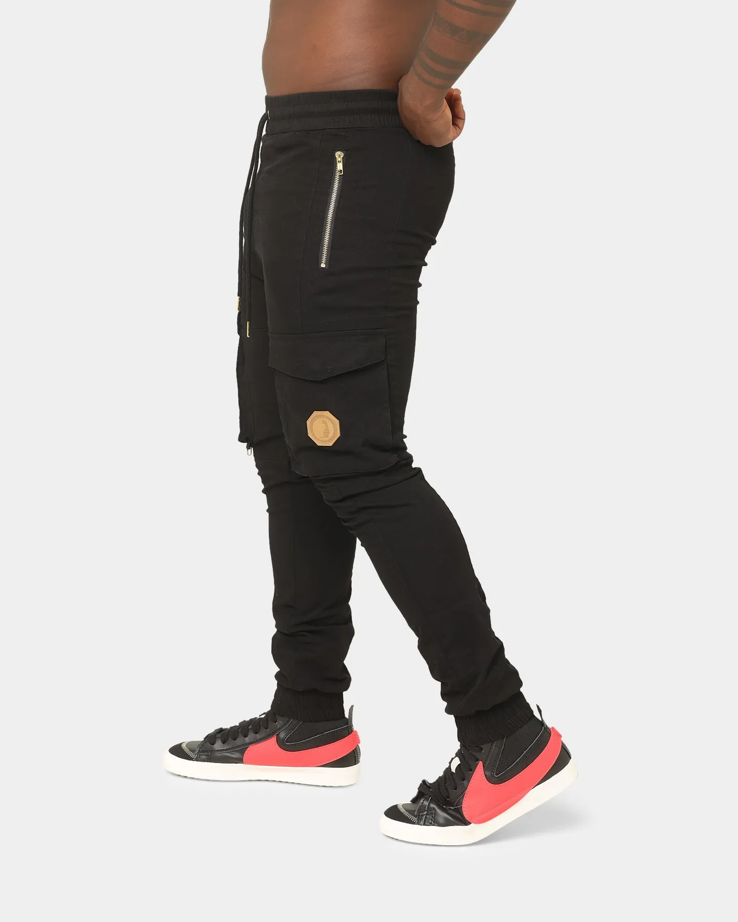 Last Kings Metallic Joggers Black