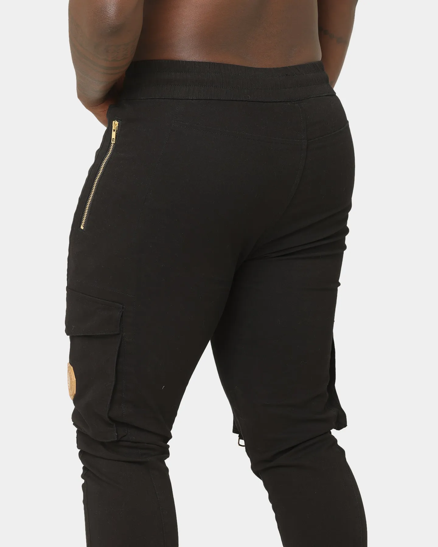 Last Kings Metallic Joggers Black