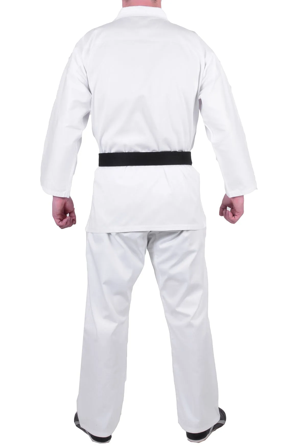 MAR-001B | Traditional White Karate Student Uniform Gi (8.5oz Fabric)   FREE BELT