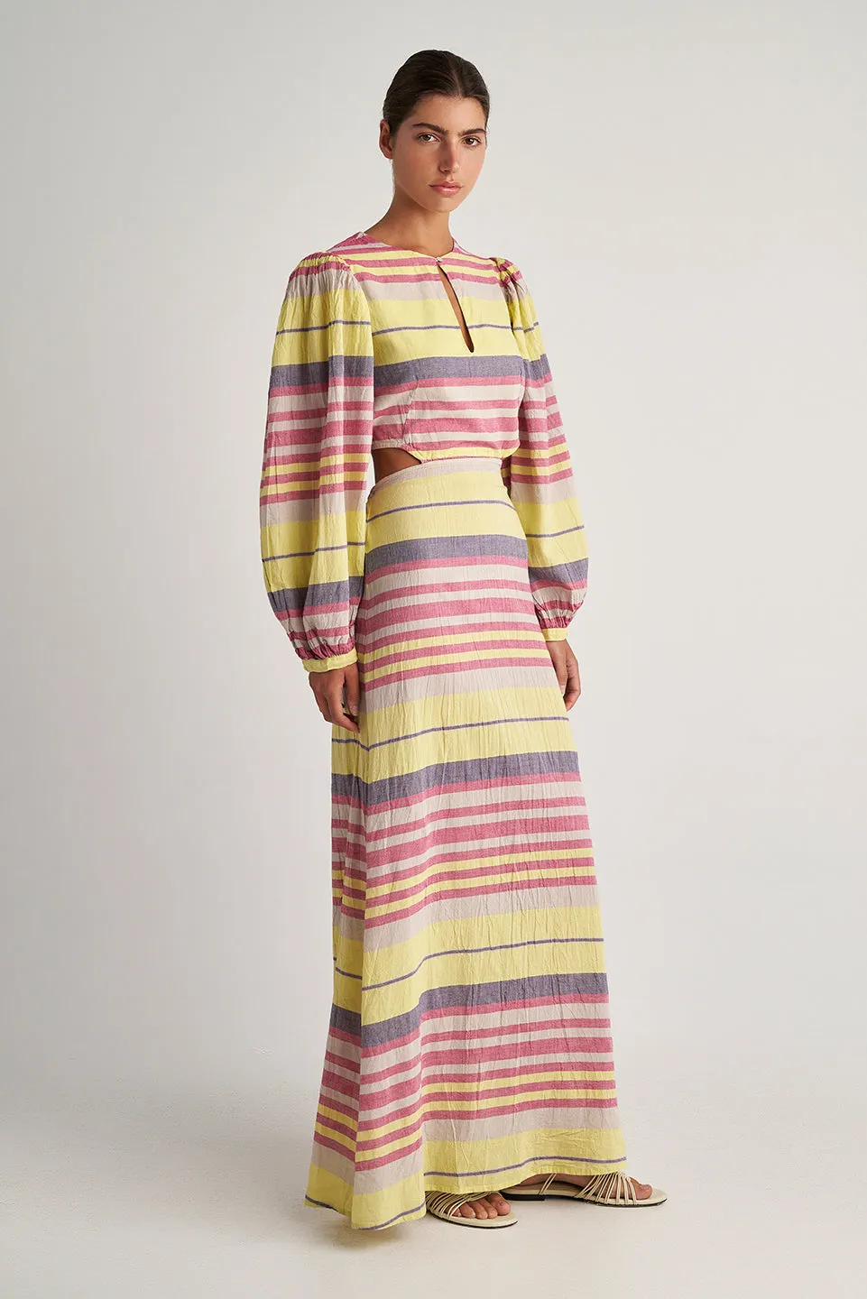 Maxi Dress in Halki Lime