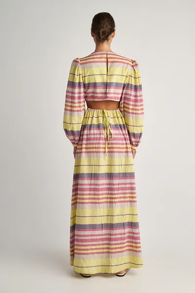Maxi Dress in Halki Lime