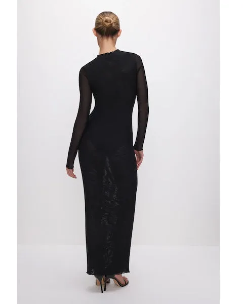 Mesh Long Sleeve Maxi