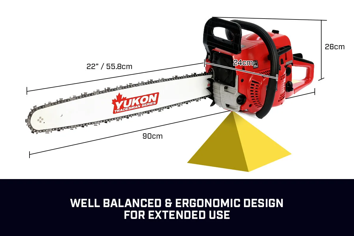 NNEDPE Yukon 52cc 22in Tradesman Series Chainsaw with Case