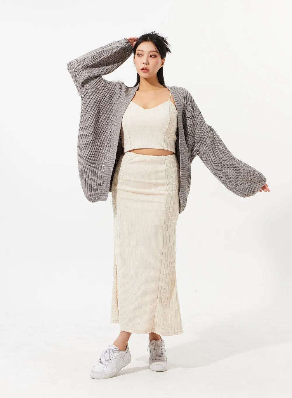 Oversized Knit Cardigan IM309