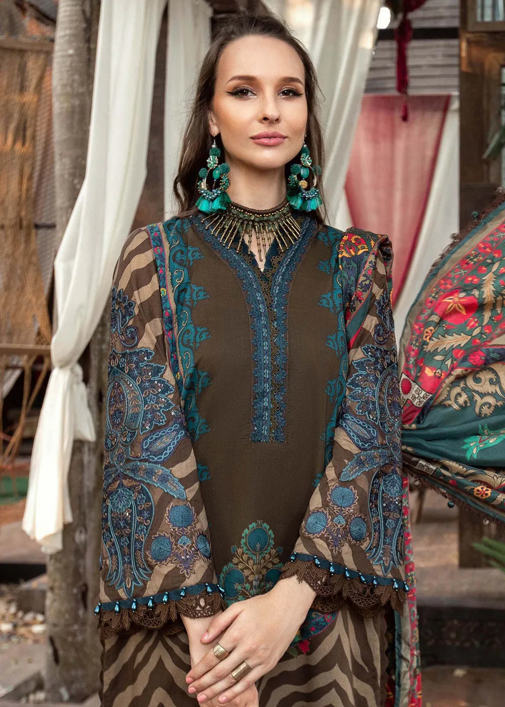 Printed Lawn Suit - Maria B - M.Prints Eid Collection 2023 - MPT-1804-B