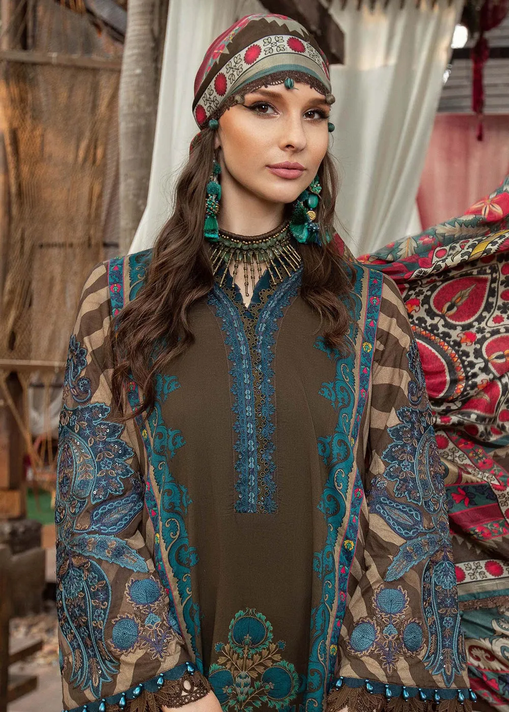 Printed Lawn Suit - Maria B - M.Prints Eid Collection 2023 - MPT-1804-B