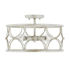 Ricci 4-Light Semi-Flush Mount in Winter White